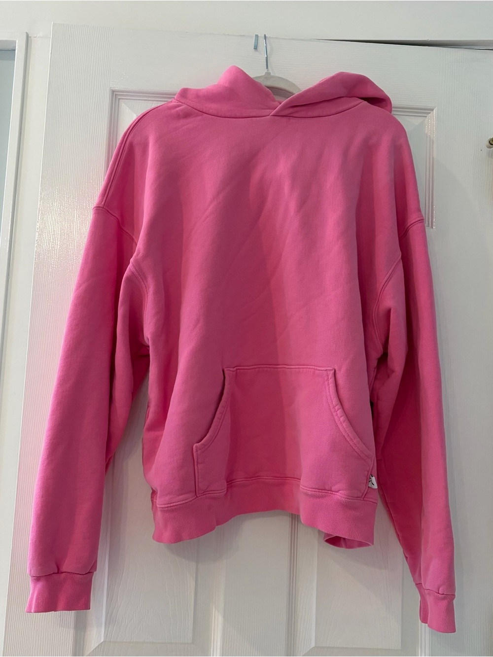 Women's Pink Pullover Hoodie - Relaxed Everyday Sweatshirt